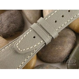 Audemars Piguet Decantare Light Grey Calf Strap For Audemars Piguet Royal Oak Offshore - Regular - 105mm x 70mm, Grey Stitching