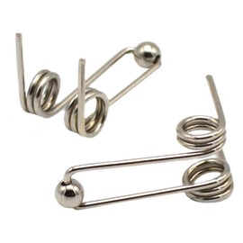 SeroNi 2 uds. De diámetro de alambre, 1,2mm, repuesto de rizador, resorte de torsión de doble retorno, accesorios for varillas for rizar el cabello (Size : 26mm)