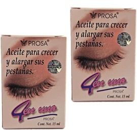Aceite para Crecer y Alargar sus Pestañas Prosa 4 en uno (Pack 2)