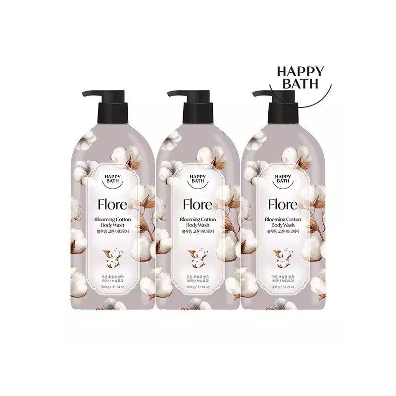 Happy Bath 플로레 바디워시 900g 3입 (옵션) [2.02 라벤더가든 바디워시