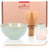 Goodwei Japanese Matcha Complete Set with High-Quality Tea Bowl (Hasunomi,