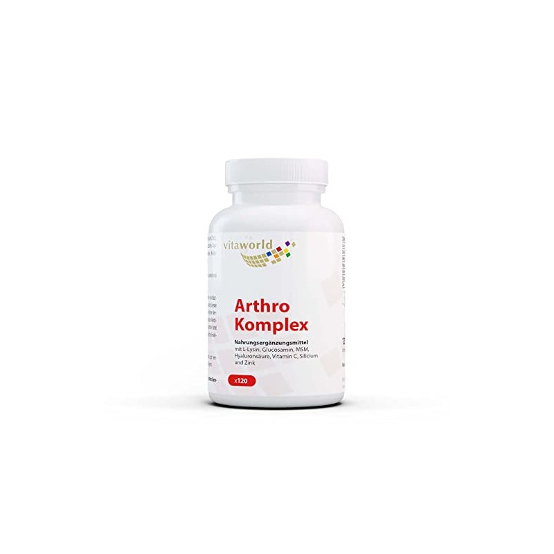 Vita World Arthro Joint Complex 120 Capsules Vegan Joint Glucosamine,