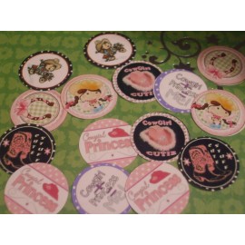 Photo Paper Pre Cut One Inch images COWGIRL PRINCESS Free Shipping IN US - 15 images