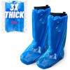 Large Thicker Boot And Shoe Covers Disposable Non-Slip 50 Pack