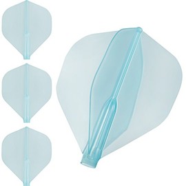 Cosmo Fit Flight Air - Set of 3 Dart Flights - use with FIT Shaft only - Standard (Clear Blue)