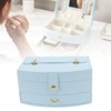 Travel Jewelry Case Portable 2 Layers PU Leather Jewelry Storage