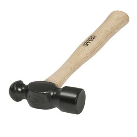 URREA Ball Pein Hammer - 8oz Striking Tool with Forged and Machined Head & Ergonomic Oak Handle - 1308PN
