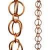Nutshell Stores Double Loops Rain Chain - Copper - 6