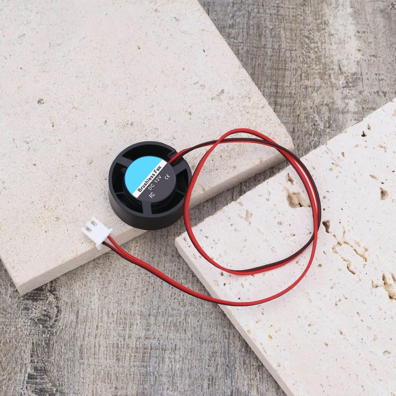 Micro Traders 4pcs Mini 2510 Brushless Cooling Fan 9V-14.4V Round