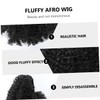 BIUDECO 1pc Realistic Short Afro Wig Synthetic Hair for Women