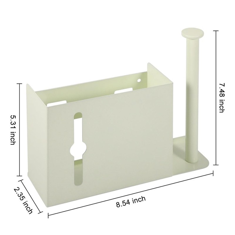 Picowe Wall Mount Kitchen Wrap Organizer Rack, Metal Aluminum Foil