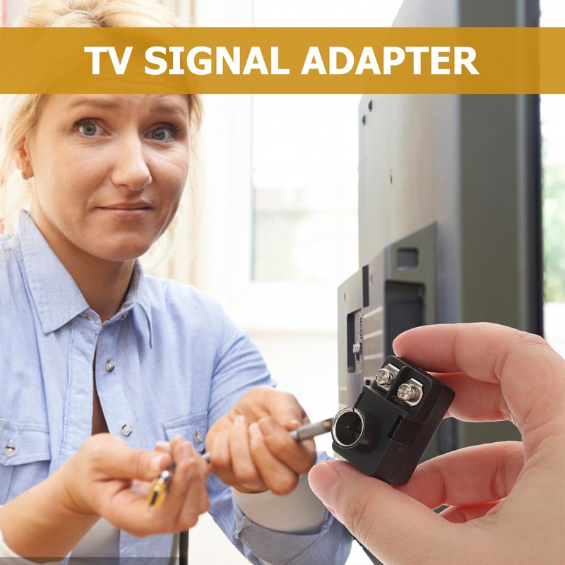 Housoutil 2PCS Right Angle Coax Connector, Cable Connector Adapter, Angle