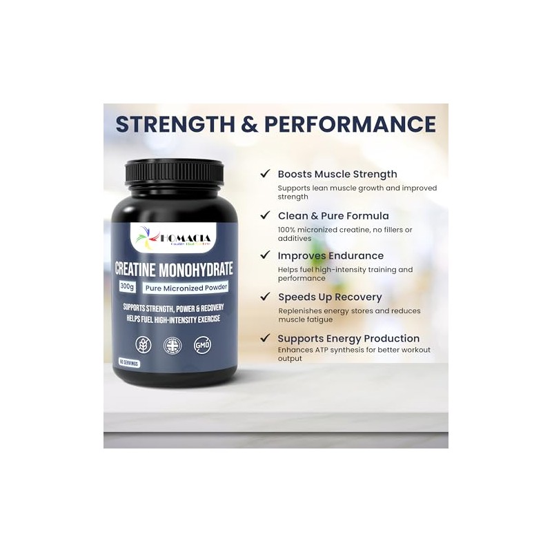 Creatine Monohydrate Powder | 100% Pure Micronized Creatine Powder |