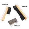 Wooden Billiards Pool Table and Rail Brush Set Nylon Bristles