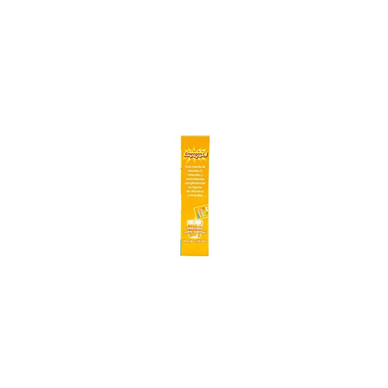 Emergen-C Suplemento Alimenticio Polvo Efervescente Sabor Naranja Caja con 10