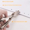 Handheld Paper Punches Metal DIY Drilling Binding Perforator Paper Punch