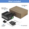 ATROODAC 12 Port Gigabit Ethernet Switch, Unmanaged Industrial Network Switch,