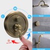 Homekicen 3-Way Shower Diverter Valve Replacement, Pressure Balancing Hidden 3