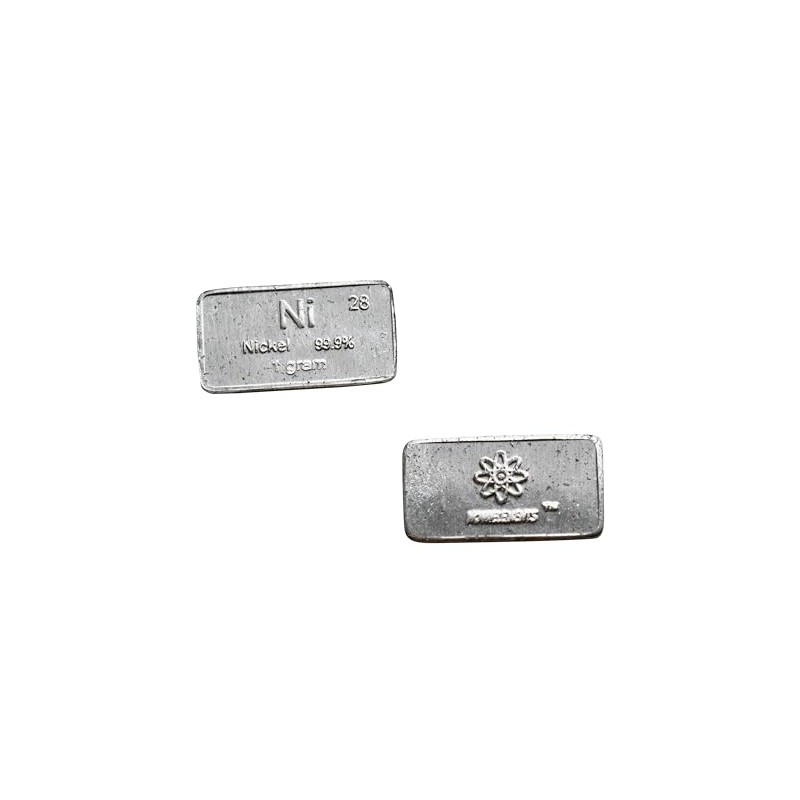 Small Nickel Bar Metallic Nickel 1 Gram Metal Nickel for