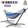Two-Person Hammock with Adjustable Stand – 600 lb Capacity for