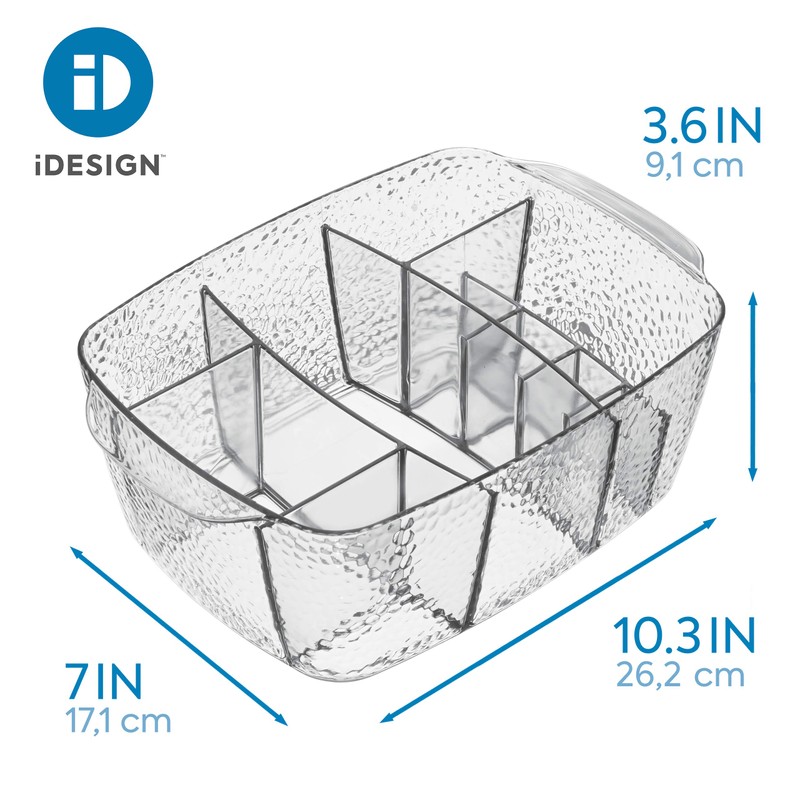 InterDesign Rain Cosmetic Organizer, Clear