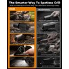 Electric Grill Brush, 3-Speed Cordless High-Speed Motor BBQ Grill Cleaner