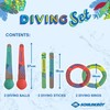 Schildkröt Neoprene Diving Set, 6 Piece Diving Set, 2 Rings,
