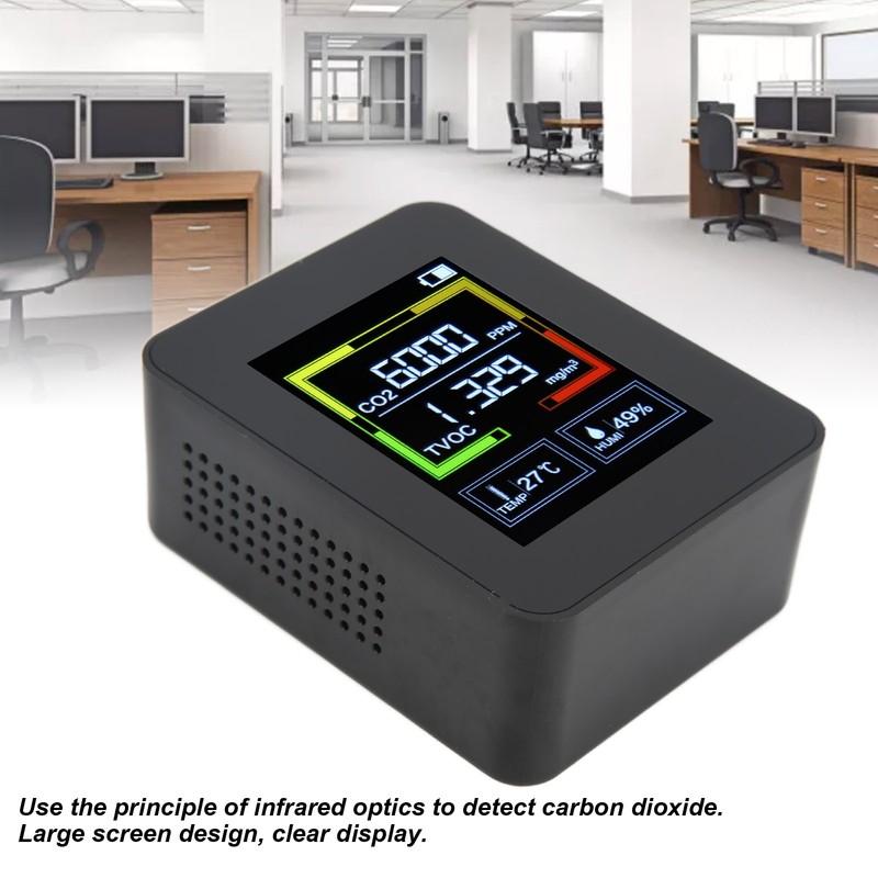 ZNAZ2CO2 Carbon Dioxide Detector Intelligent 4 In1 TOVC Air Quality
