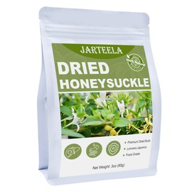 Jarteela - Dried Honeysuckle Flower - Chinese Natural Honeysuckle Tea Jin Yin Hua - Non-GMO - Caffeine-free - 3oz/85g