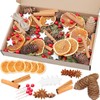 Pack of 44 Natural Christmas Decoration Advent Wreath