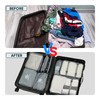 Travel Packing Cubes, Luggage Organisers for Suitcase (Grey)
