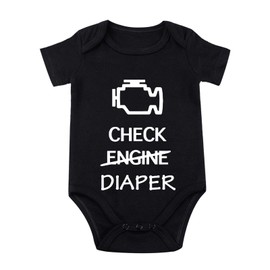 Check Engine Diaper Baby Onesie Baby Mechanic Outfit f1 Baby Clothes Baby Race Car Outfit Funny Baby Onesie Newborn