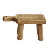 Creative Co-Op Small Wood Pedestal with Handle