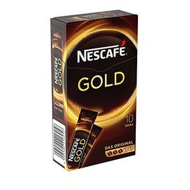 Nescafé Gold Original, Soluble Coffee, Folding Box with 10 x 2 g Sticks (Pack of 5)