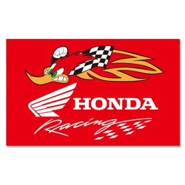 Racing Car Decor Flag for Honda Banner 3 ft x 5 ft Polyester with 2 Brass Grommets Vivid Color HD Printing Exhibition, Racing, Car Fans, Porch, Garage Decoration