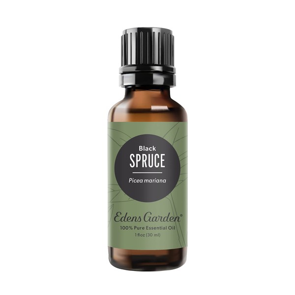 Edens Garden Spruce- Black Essential Oil, 100% Pure Therapeutic Grade (Undiluted Natural/Homeopathic Aromatherapy Scented Essential Oil Singles) 30 ml