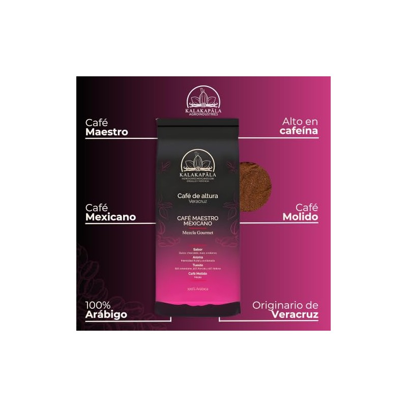 Kalakapäla | Café Arábigo Molido y Extracto Natural de Vainilla