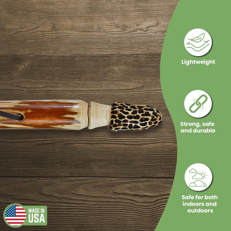 Walking Stick + Morel Mushroom Hunting Stick + Hand Carved