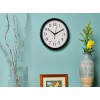 Bernhard Products Black Wall Clock Silent Non Ticking 10 Inch