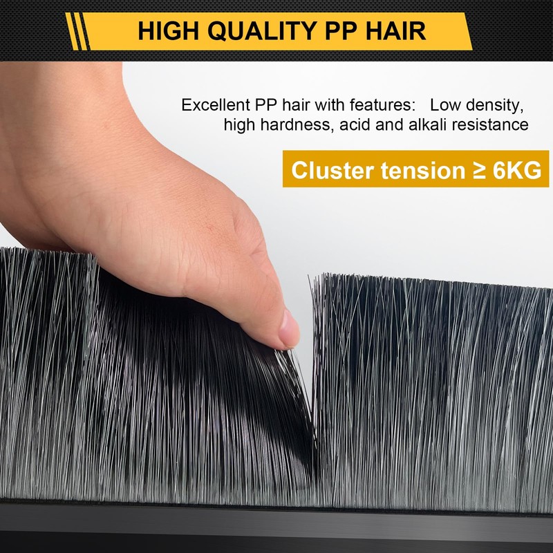 3-Pack Garage Door Brush Seal – CEPIA Black Bottom Sweep