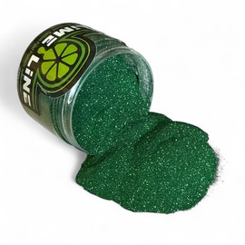 LiME LiNE Sprayable Metal Flake Paint Additive: Solvent Resistant Glitter for Automotive Custom Painting (Green)