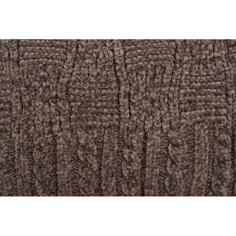 styleBREAKER Unisex Chenille Beanie Hat with Braided Pattern and Fleece