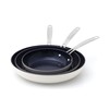 Nuwave 3-Piece Fry Pan Set, 8”, 10”, 12” Forged Lightweight,