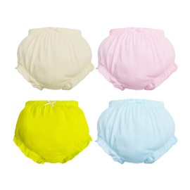 Orinery Cotton Underwear Baby Girl Undies Breathable Bloomers Briefs Infant Toddler Panties Kids Ruffle Assorted Boxer 6-Pack(BD0515, 2-3T