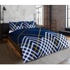 Charlotte Andersen Maxwell Geo Check Single Duvet Cover Set Reversible