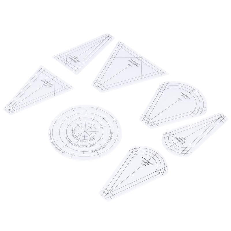 Quilting Rulers Shaped Patch Work Template Tool Ruler DIY Transparent