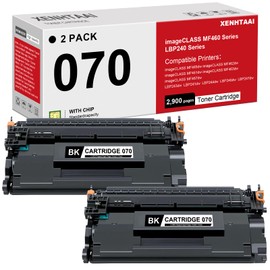 XENHTAAI Compatible 070 Black Toner Cartridge CRG070 CRG-070 Toner Cartridge Compatible for Canon imageCLASS MF465dw MF462dw LBP247dw LBP247dw Printers (2,900 Pages 2 Pack)