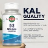 KAL Vitamin D3 5000 IU 125 mcg, High Potency Vitamin