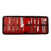 Hergom Estuche De Disección Kit 12 Piezas Acero Inoxidable Hergom