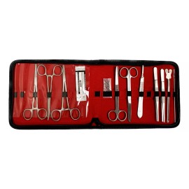 Hergom Estuche De Disección Kit 12 Piezas Acero Inoxidable Hergom